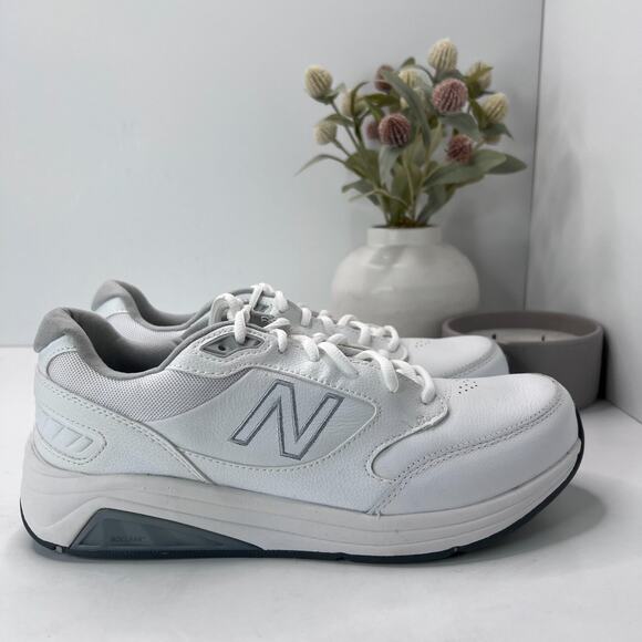 New Balance MW928WT3 Leather Walking Low Top Sneaker White Unisex M8.5/W10 - Picture 3 of 9